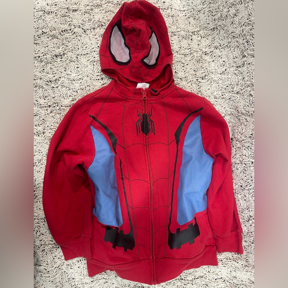 Marvel Red and Blue Spider Hoodie for Kids